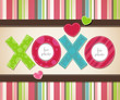 Vector Design for Valentine's Day with XOXO