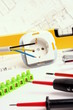 Werkzeuge und Material für Elektriker
