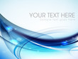 Abstract Blue Wave Background