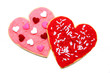 Two Valentines Day cookies Two Valentines Day cookies