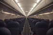 Passagierkabine im Flugzeug