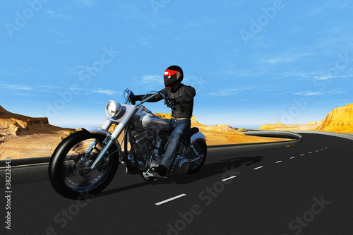 Illustration: Motorcyclist Motorcyclist