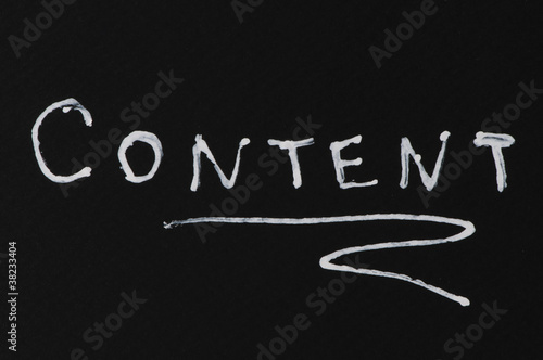 Photo: Content conception text Content conception text