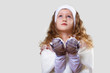 Cuty little girl in winter wear