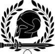 fantasy barbarian helmet with laurel wreath. firts variant