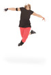 Foto: Teenager dancing breakdance in action Teenager dancing breakdance in action