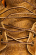 man's new shoes, closeup
