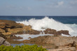 Brandung an der Küste von Guadeloupe