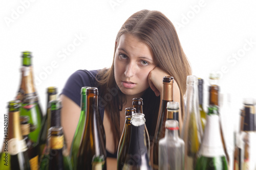 Photo: Junge Alkoholikerin Junge Alkoholikerin