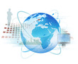 Erde business Venetzung Internet