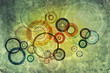 retro circle art