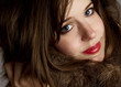 fake fur around model