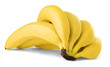 Bunch of bananas isolated on white