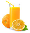 Orange juice isolated on white Orange juice isolated on white