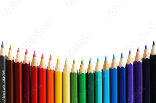 Photo: Buntstifte mit Textfreiraum Buntstifte mit Textfreiraum