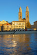 The Grossmunster in the last evening light