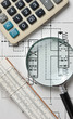 engineering tools on technical drawing
