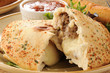 Steak and cheese calzone
