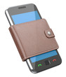 Mobile phone in the wallet Mobile phone in the wallet