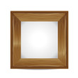 wooden blank frame  - vector illustration