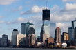 canvas print picture - One World Trade Center during construction
