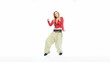 Casual Woman Enjoying Dancing
