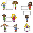 Vektor: Kinder, Plakate, Schilder Kinder, Plakate, Schilder