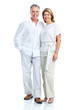 Happy elderly couple.