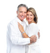 Happy elderly couple.