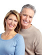 Happy elderly couple.
