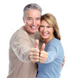 Happy elderly couple.