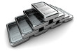 Pyramid of platinum ingots