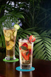 Strawberry Sage and Ginger Cucumber Iced Tea