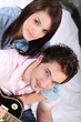 portrait of musician and girlfriend