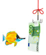 Fishing hook and money