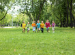 Group of children in the park
