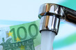 Wasserhahn und Geld