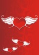 Vektor: cuore in volo cuore in volo