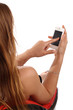Photo: Mit Smartphone im Sessel Mit Smartphone im Sessel