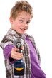 boy with power drill
