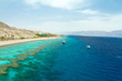Foto: Panorama coastline of Red sea from coral reef Panorama coastline of Red sea from coral reef