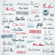 Signatures and stamps