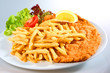 Schnitzel mit Pommes-Frites