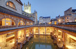 Old roman baths at bath, england,