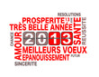 2013, carte horloge mécanique
