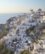 SunSet on Oia Village, Santorini Island, Greece