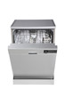 Modern freestanding dishwasher with clipping path.