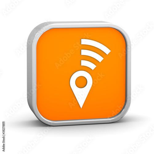 Illustration: Geolocation Sign Geolocation Sign