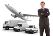 Businessman and transport logistics