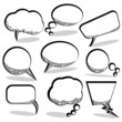 speech and thought bubbles